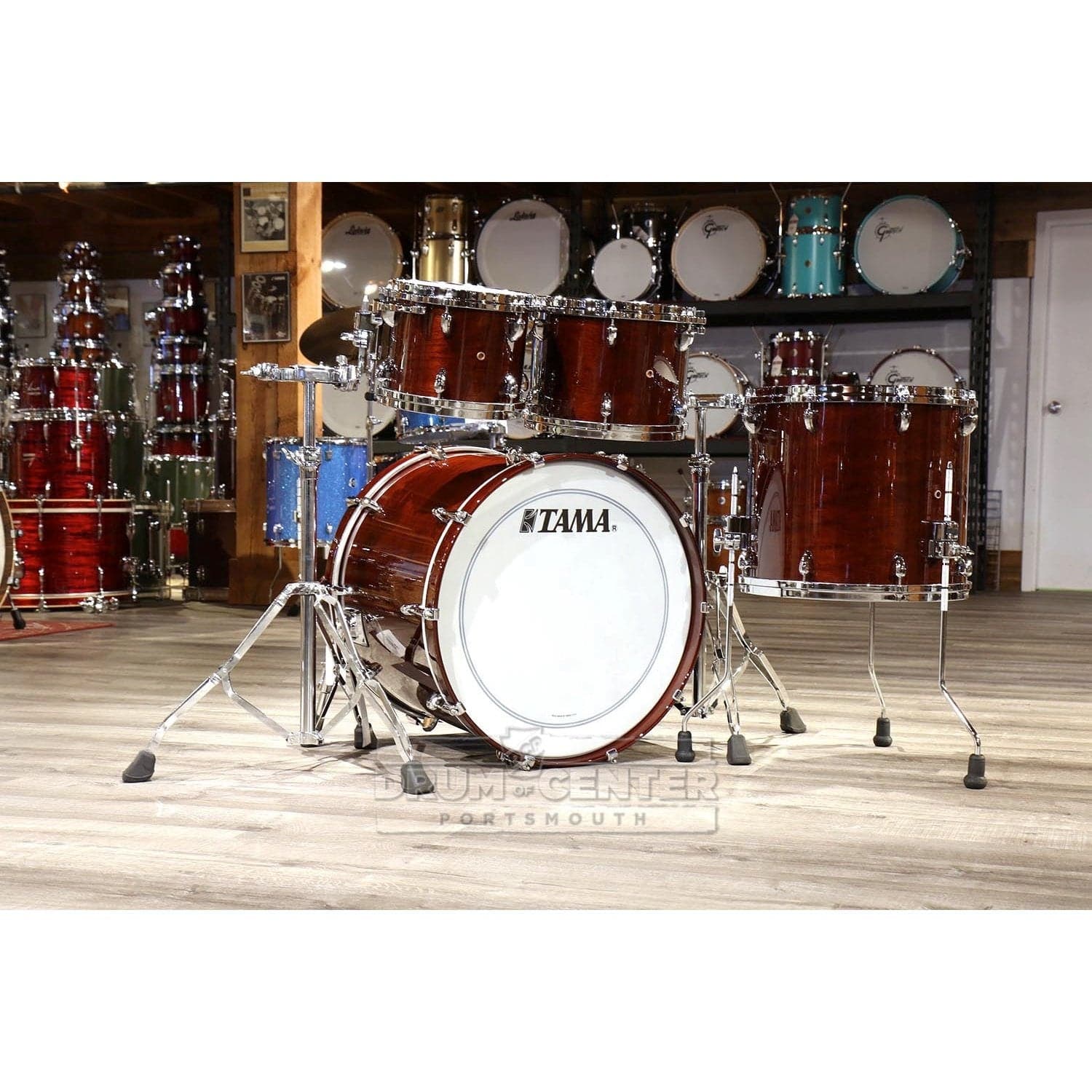 Tama Star Walnut 4pc Drum Set w/22bd Dark Mocha Walnut