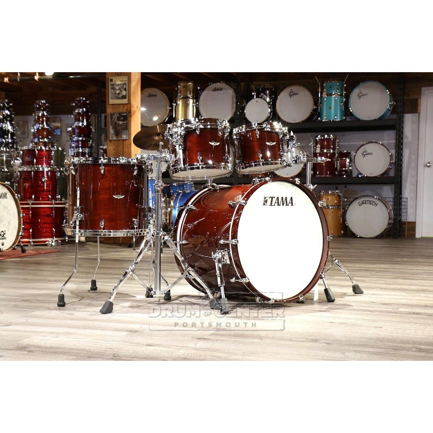 Tama Star Walnut 4pc Drum Set w/22bd Dark Mocha Walnut