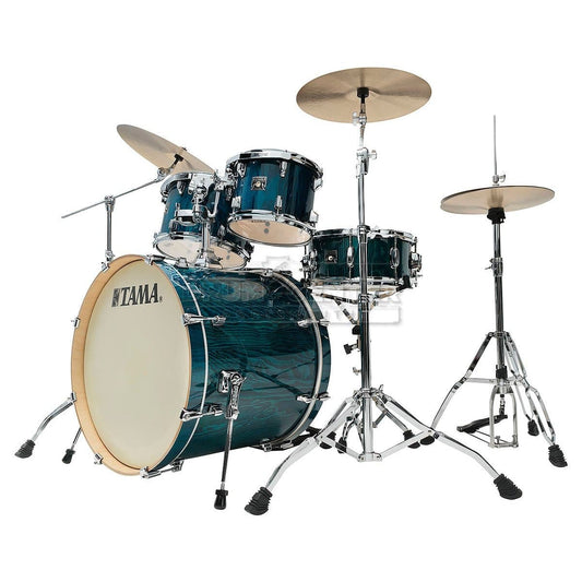 Tama Superstar Classic 5pc Drum Set w/ 22bd - Gloss Sapphire Lacebark Pine