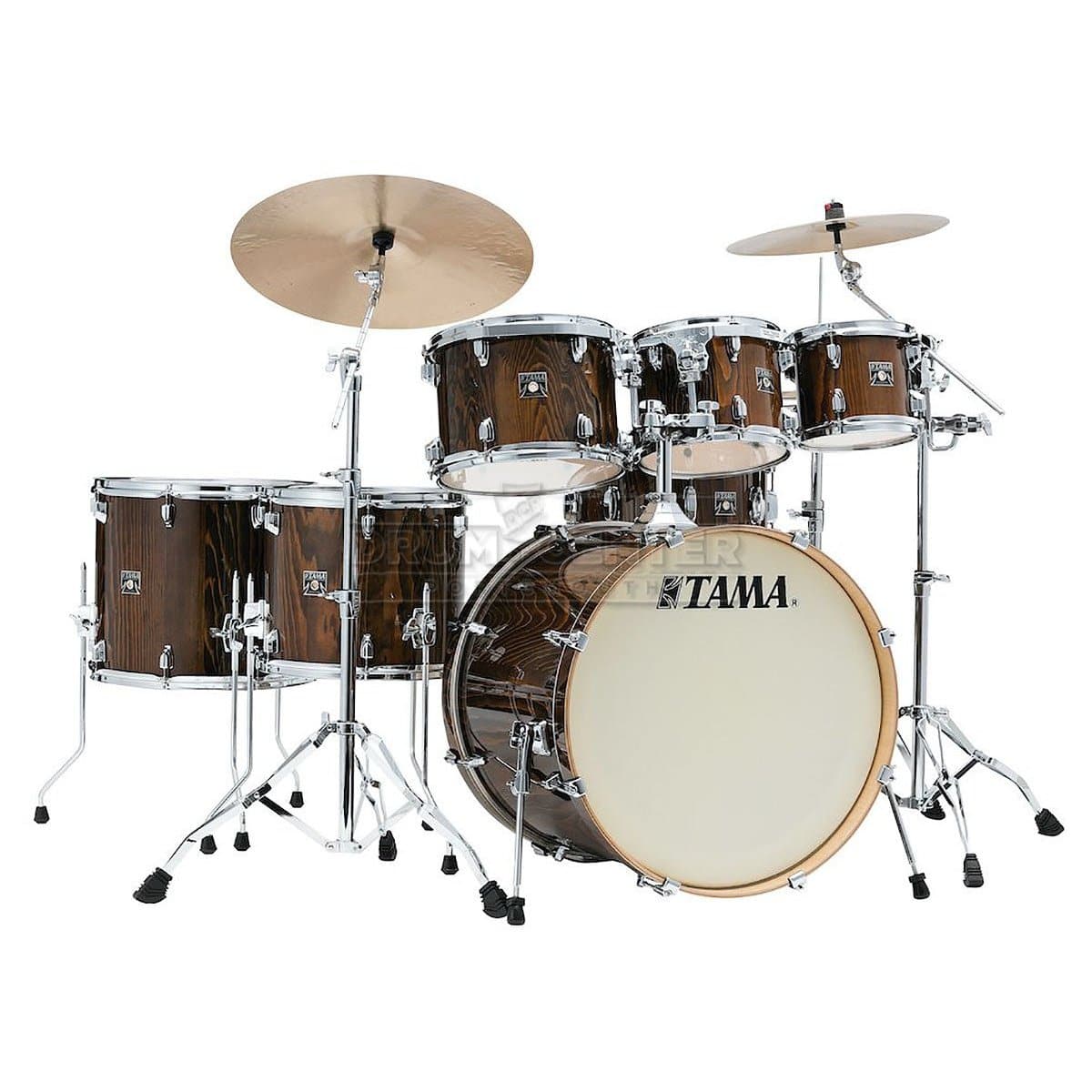 Tama Superstar Classic 7pc Drum Set w/ 22bd - Gloss Java Lacebark Pine