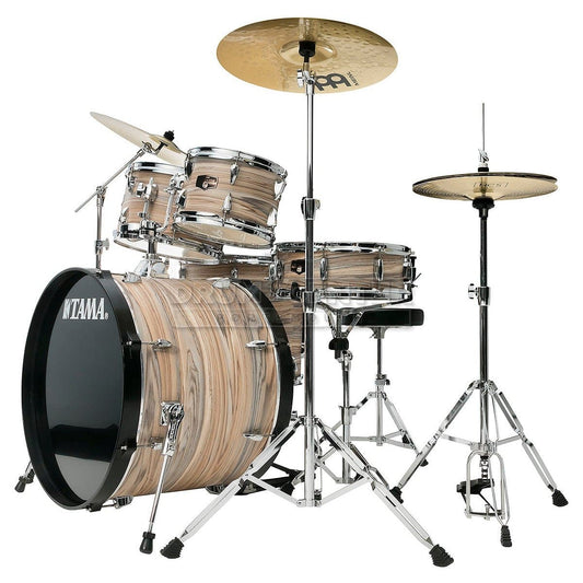 Tama Imperialstar 5pc Complete Kit With 22 Bass Drum - Natural Zebrawood Wrap