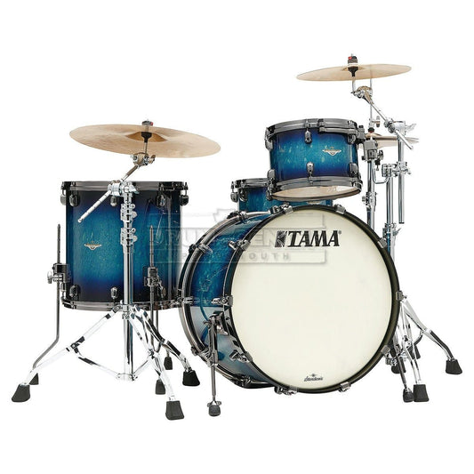 Tama Starclassic Maple 3pc Drum Set w/ 22bd, Black Nickel hw - Molten Electric Blue Burst