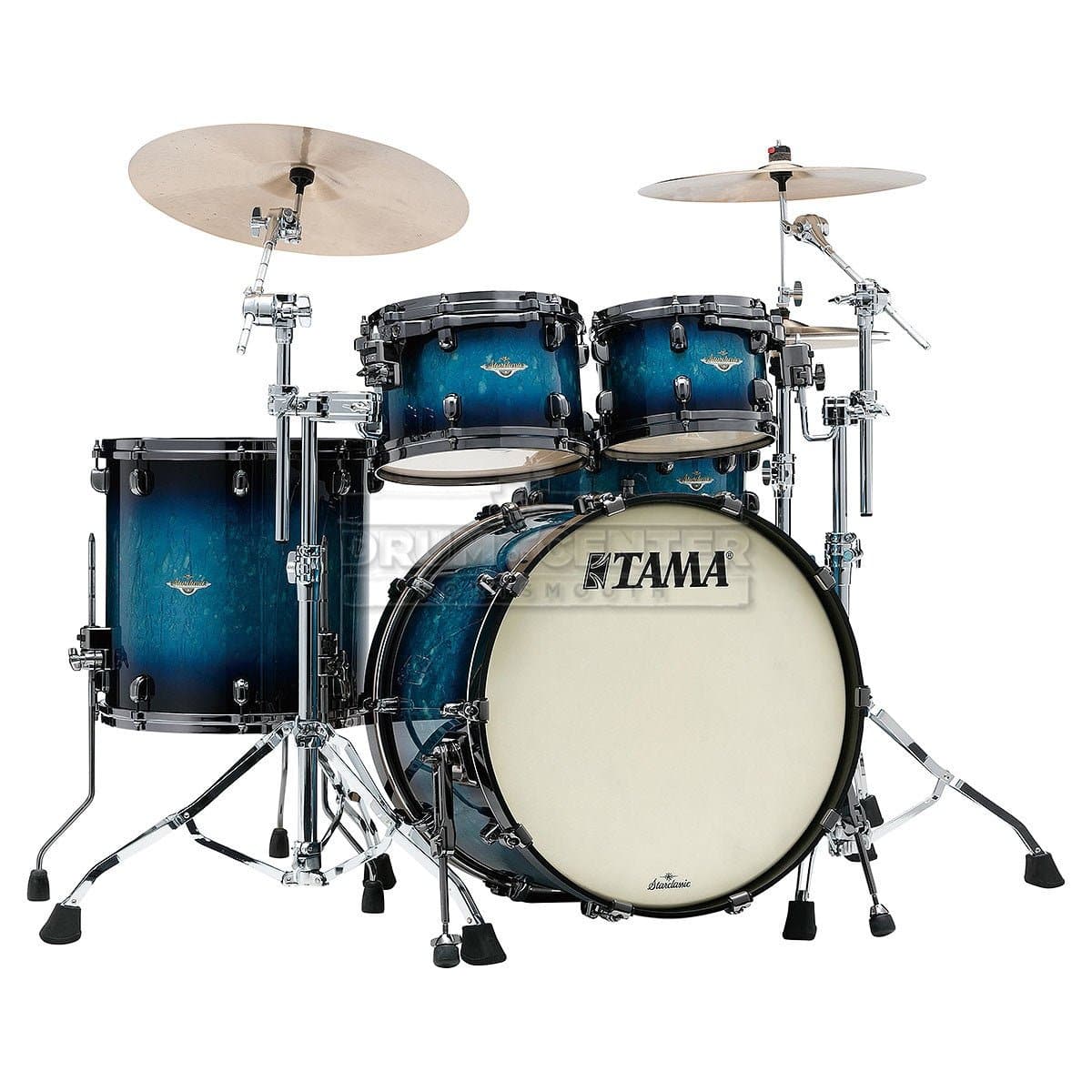 Tama Starclassic Maple 4pc Drum Set Molten Electric Blue Burst w/Black Nickel Hw