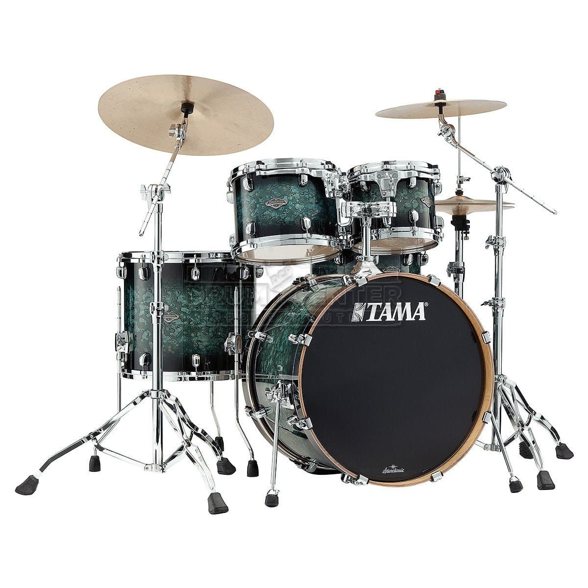 Tama Starclassic Performer 4pc Drum Set With 22 Bass Drum - Molten Steel Blue Burst
