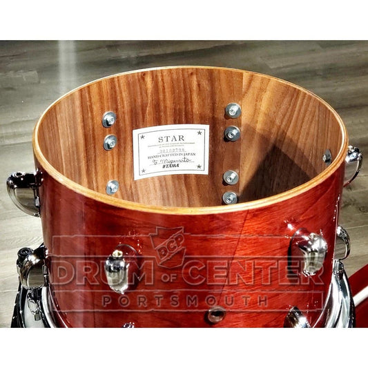 Tama Star Walnut 4pc Drum Set w/22bd Red Burgundy Walnut
