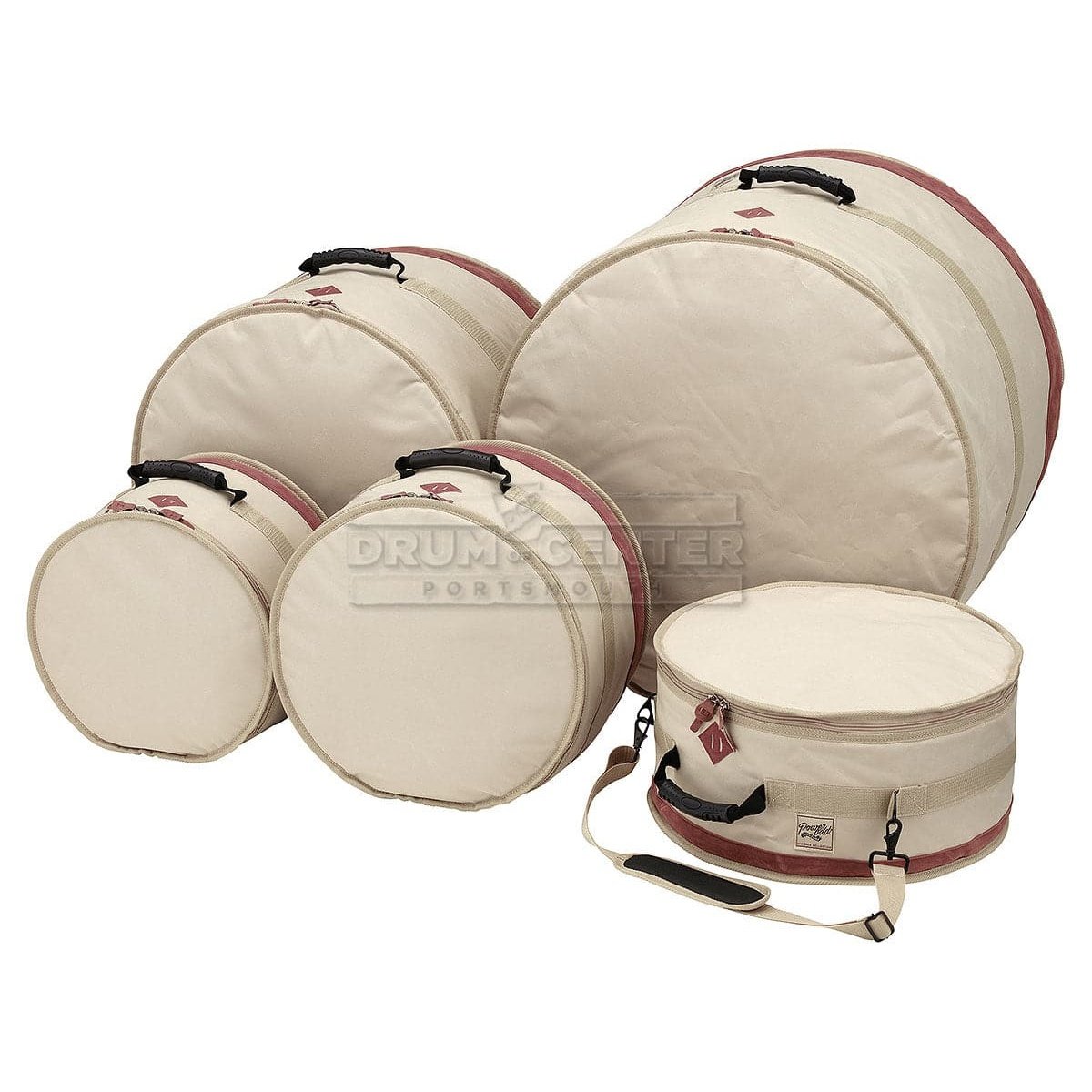 Tama Power Pad Designer Collection Drum Bag Set For 5pc Drum Kit With 22bd - Beige