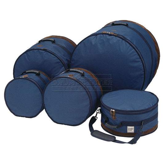 Tama Power Pad Designer Collection Drum Bag Set For 5pc Drum Kit With 22bd - Navy Blue