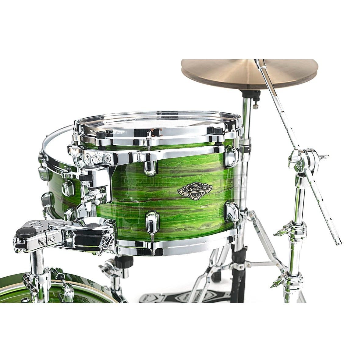Tama Starclassic Walnut/Birch 3pc Drum Set With 20 Bass Drum - Lacquer Shamrock Oyster