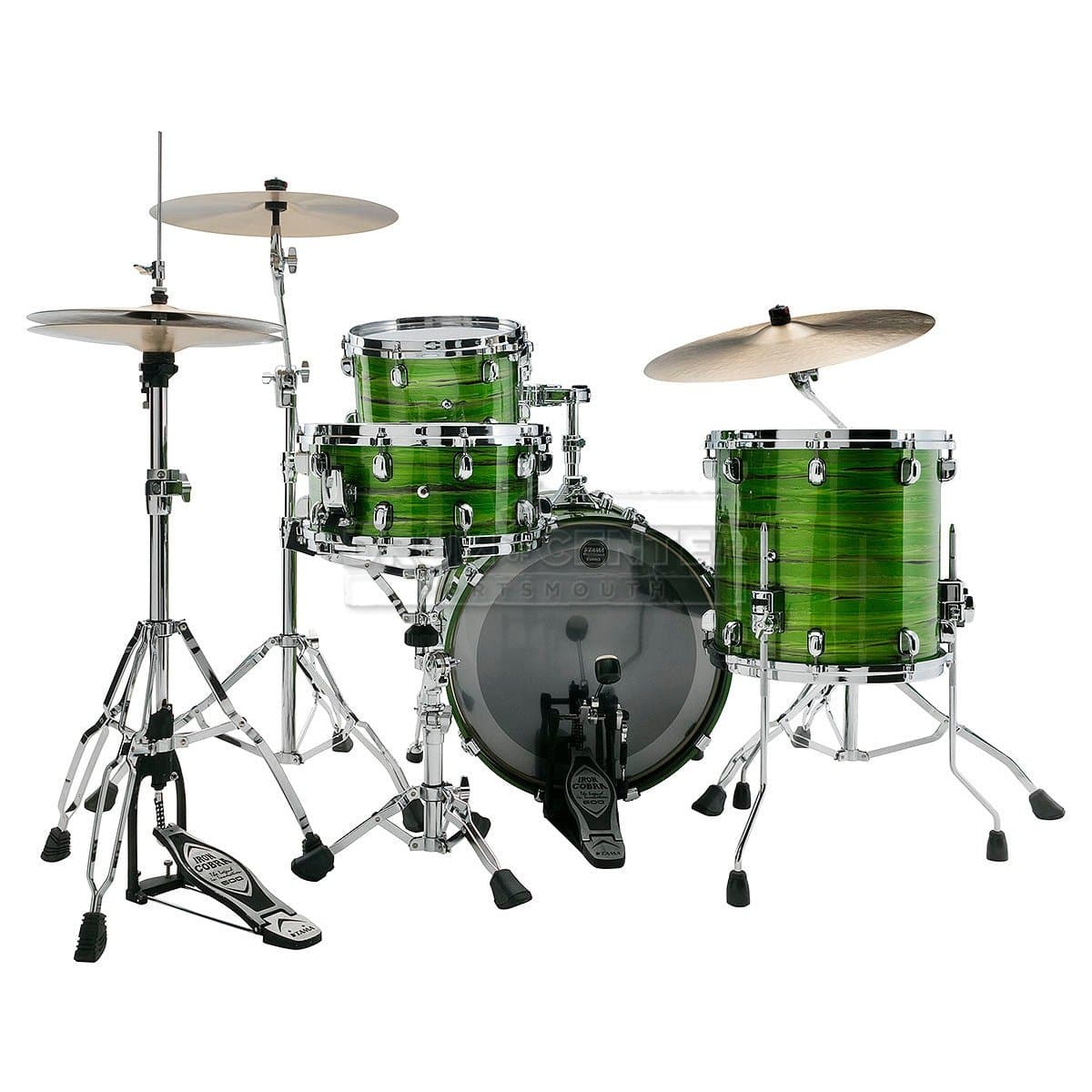 Tama Starclassic Walnut/Birch 3pc Drum Set With 20 Bass Drum - Lacquer Shamrock Oyster