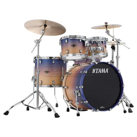 Tama Starclassic Walnut/Birch 4pc Drum Set w/ 22bd - Satin Purple Atmosphere Fade