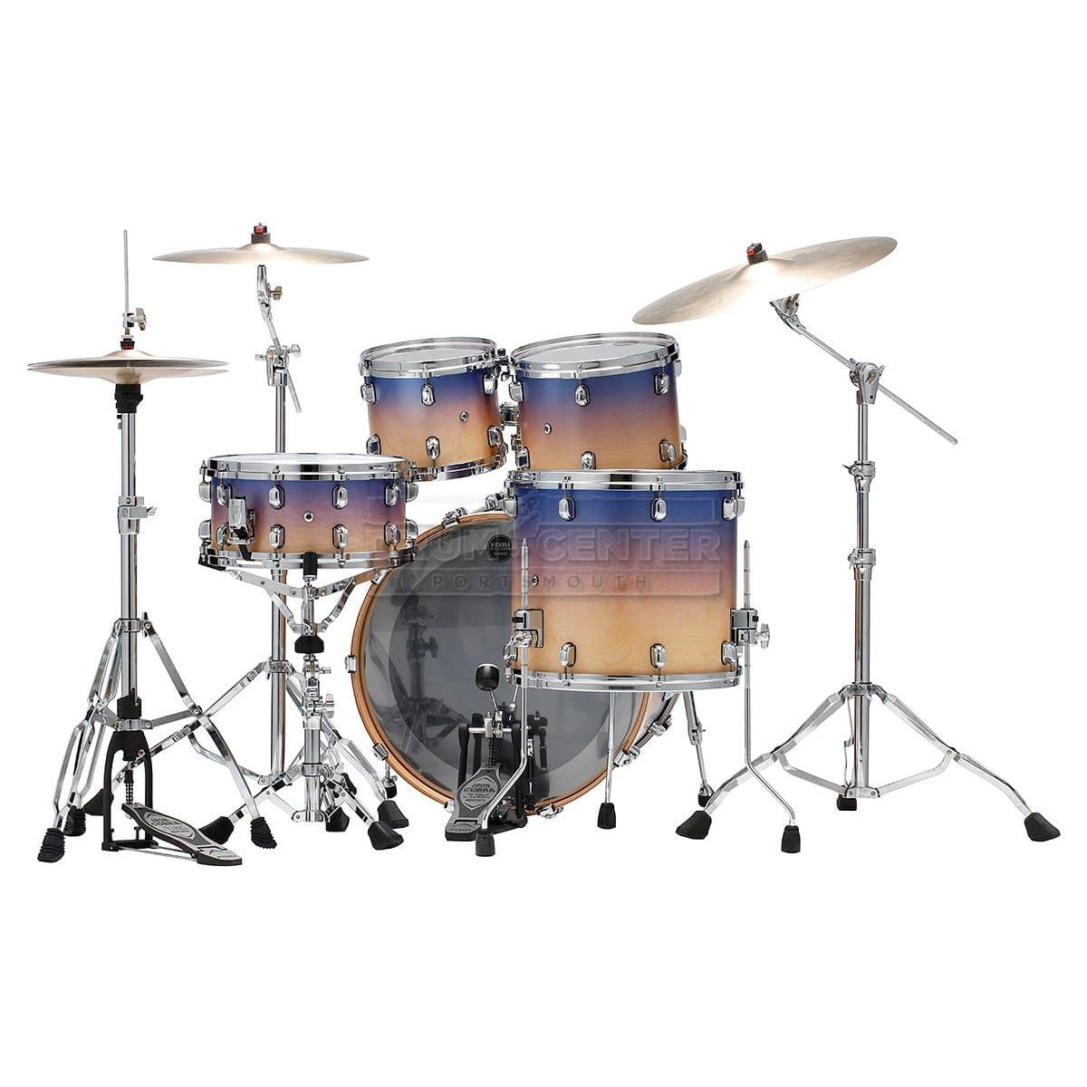 Tama Starclassic Walnut/Birch 4pc Drum Set w/ 22bd - Satin Purple Atmosphere Fade