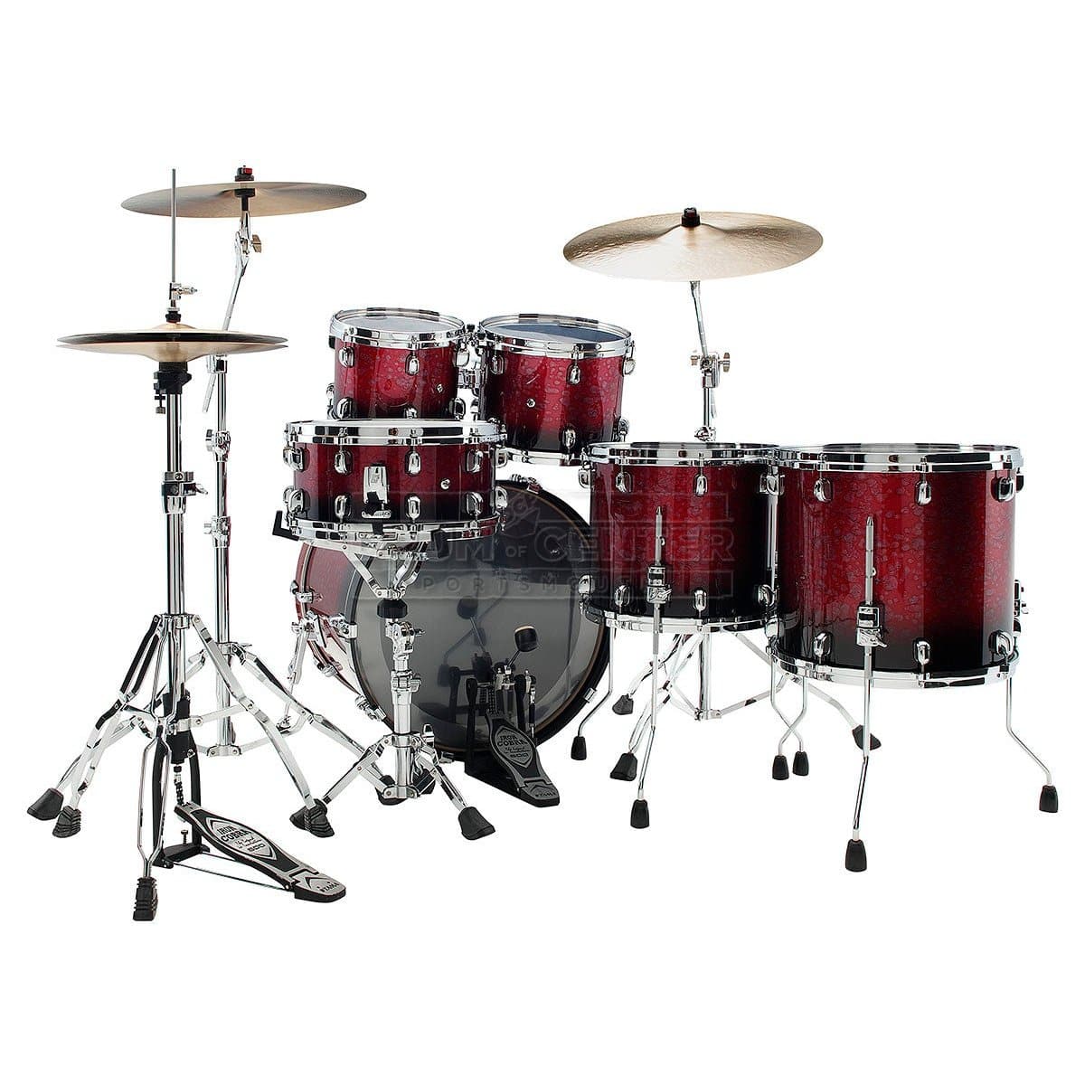 Tama Starclassic Walnut/Birch 5pc Drum Set w/22BD Molten Dark Raspberry Fade