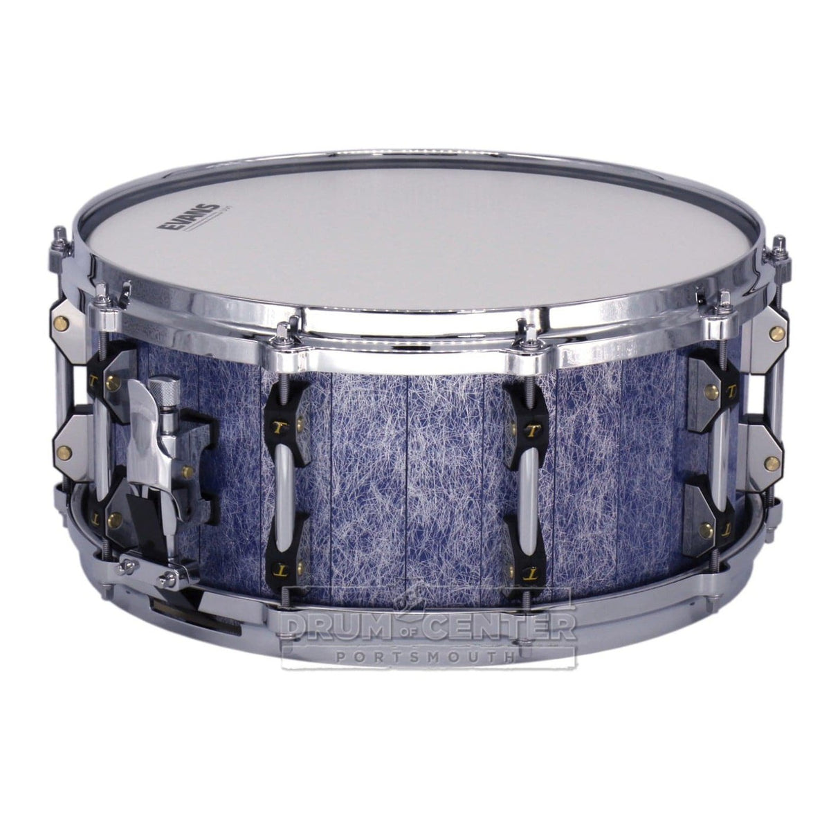 Tamburo Opera Series Stave Snare Drum 14x6.5 Fantasy Blue