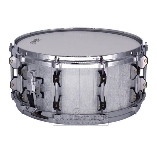 Tamburo Opera Series Stave Snare Drum 14x6.5 Fantasy White