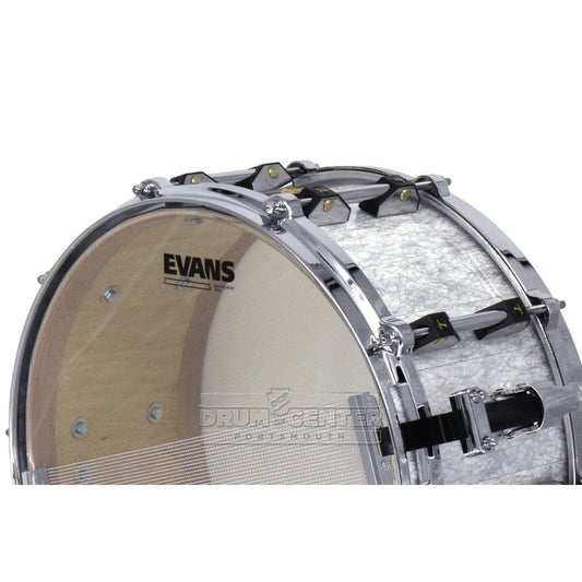 Tamburo Opera Series Stave Snare Drum 14x6.5 Fantasy White