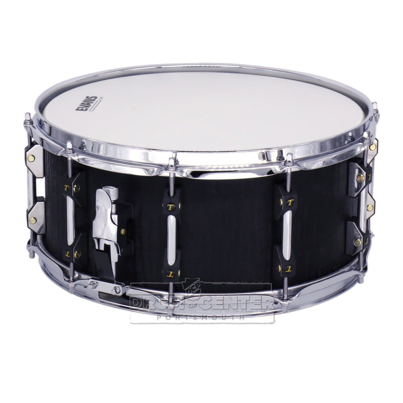 Tamburo Unika Series Snare Drum 14x6.5 Flamed Black