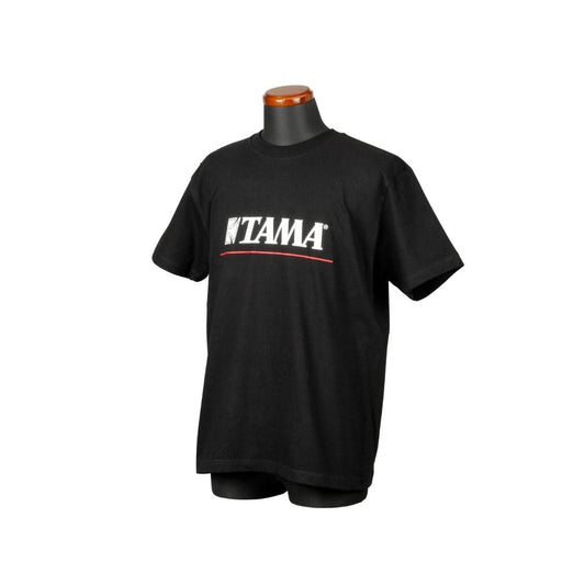 Tama Logo T-shirt Black w/ Red Line XX-Large