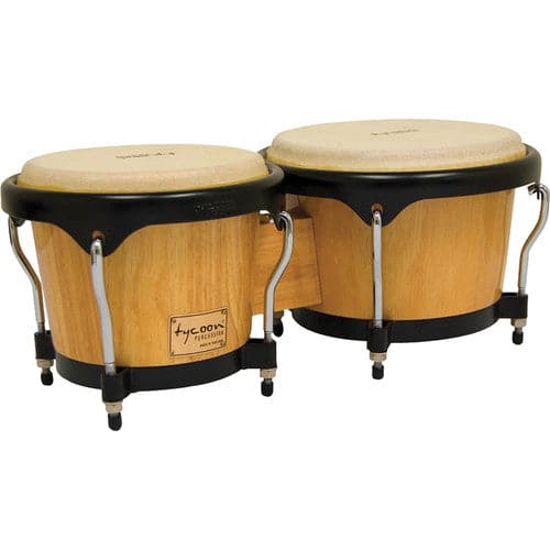 Tycoon Percussion 7 & 8 1/2 Artist Series Bongos - Natural Finish