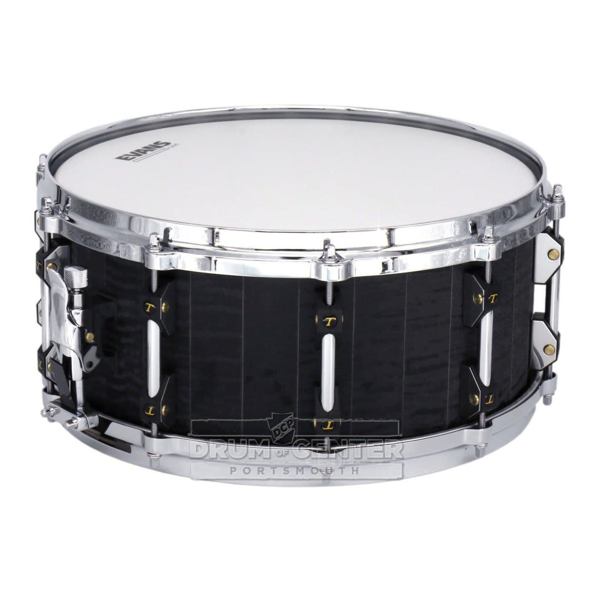 Tamburo Opera Series Stave Snare Drum 14x6.5 Flamed Black