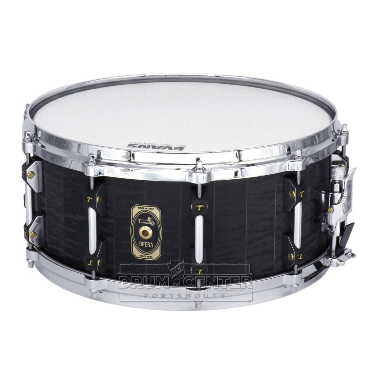 Tamburo Opera Series Stave Snare Drum 14x6.5 Flamed Black