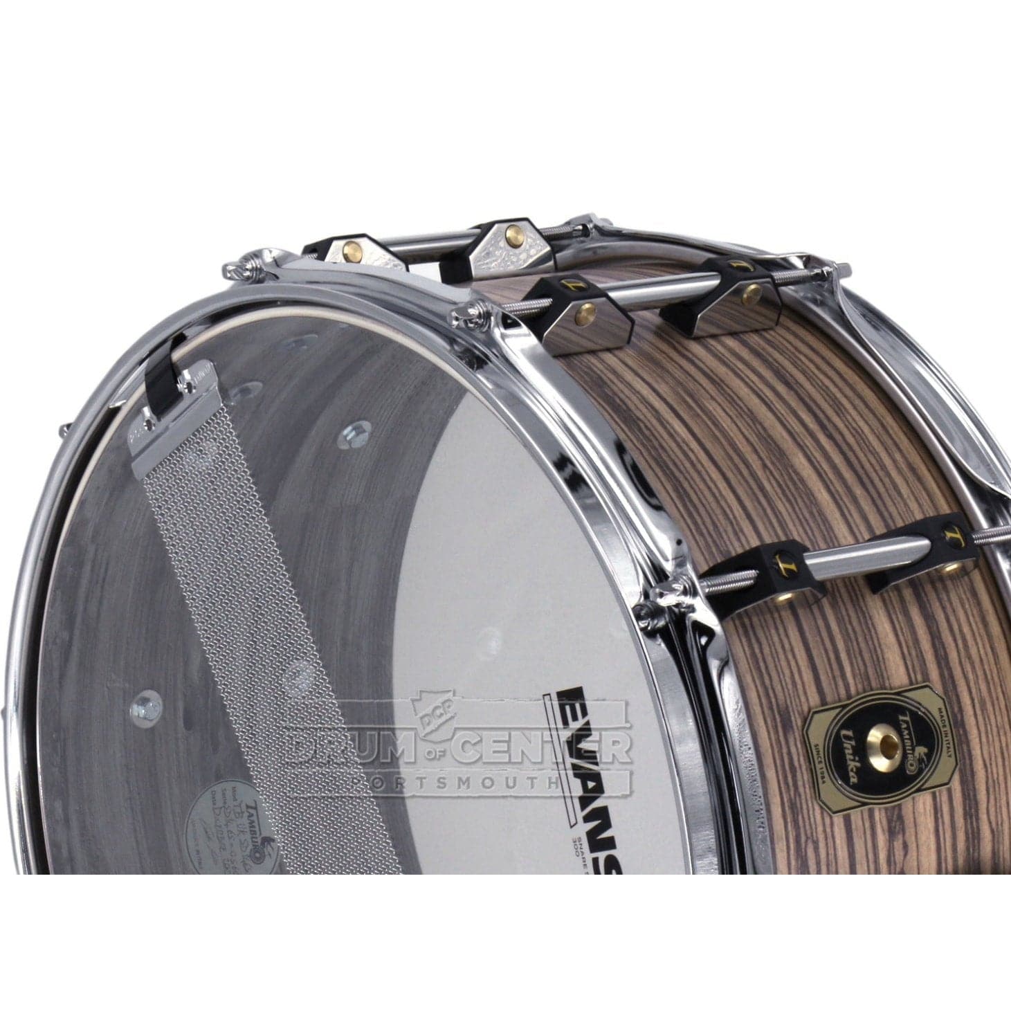 Tamburo Unika Series Snare Drum 14x6.5 Zebrano