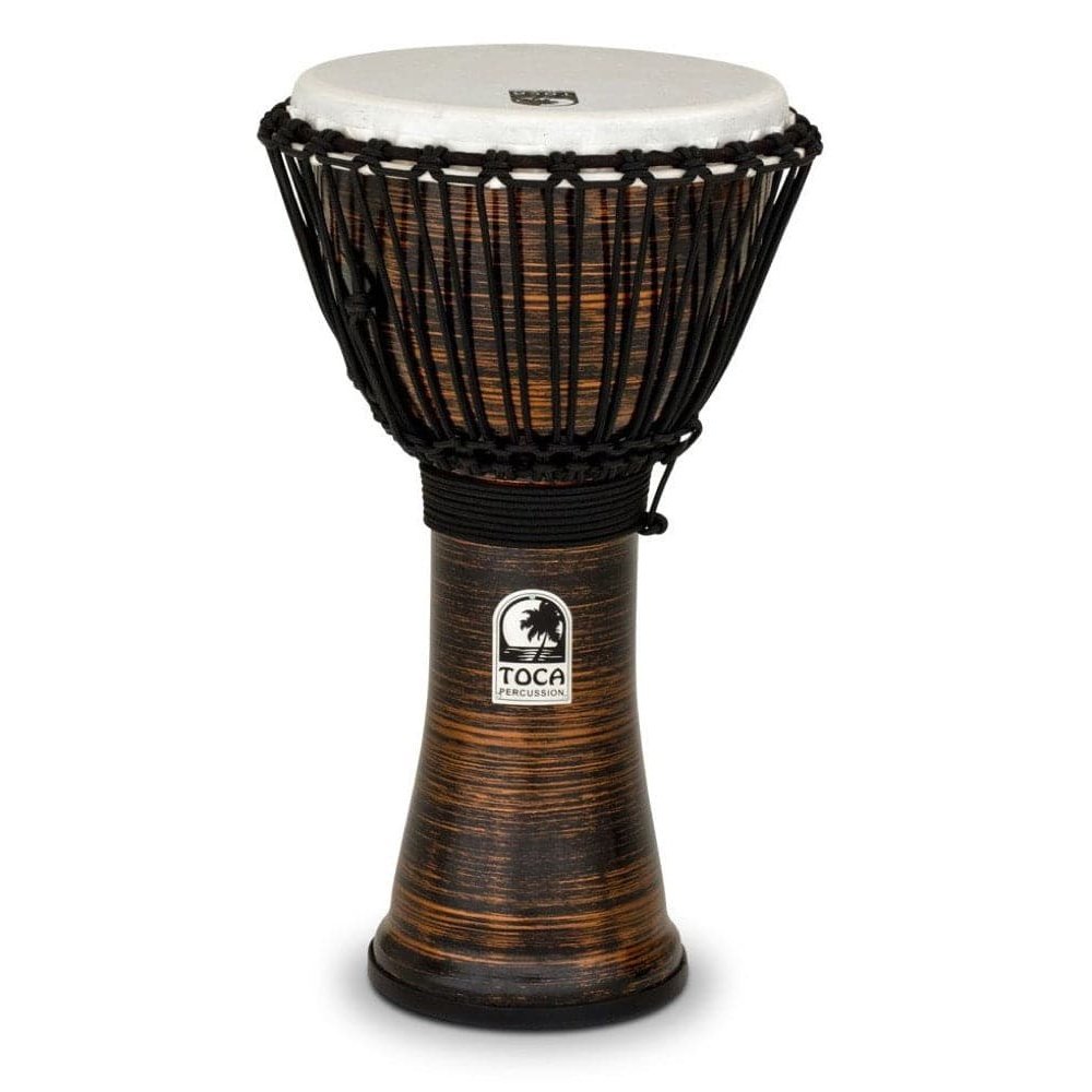 Toca Freestyle II Rope Tuned Djembe, Spirit 10 Inch