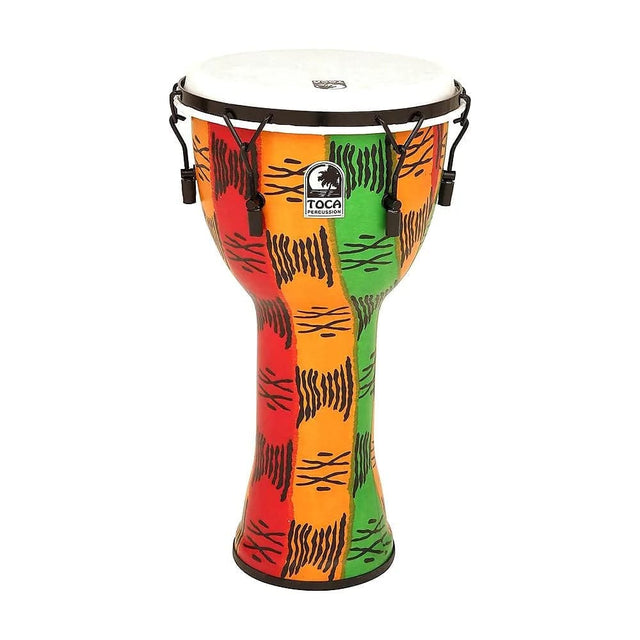Toca Freestyle II Mechanically Tuned Djembe, Spirit 14 Inch with Matching Bag
