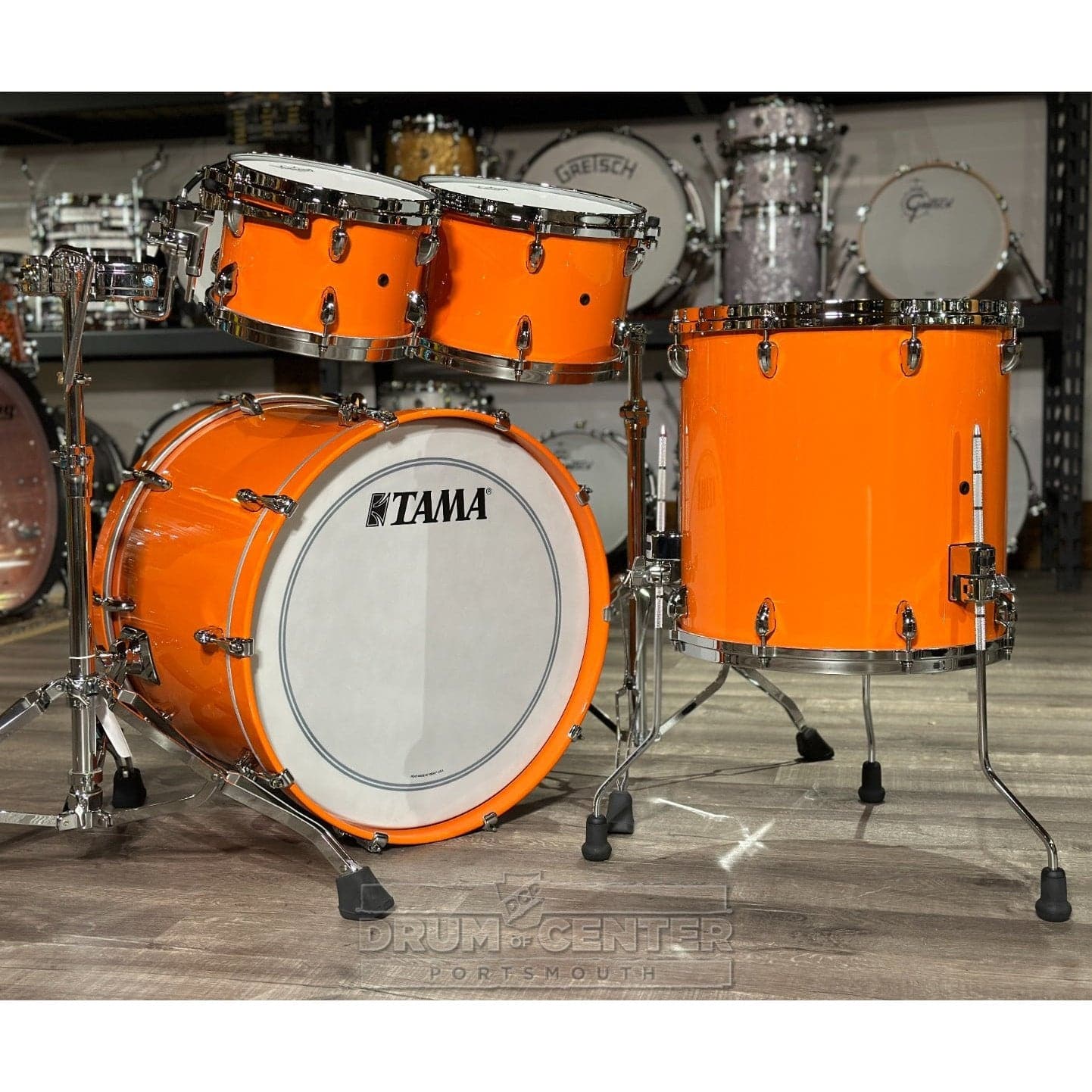 Tama TW42RZSAMO Star Walnut 4pc Drum Set w/22bd Atomic Orange