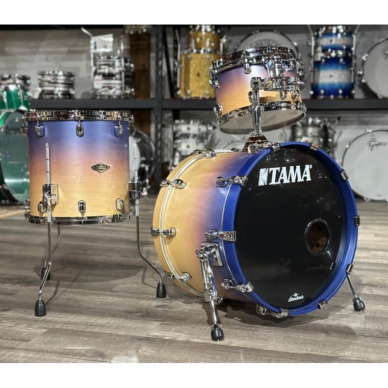Used Tama Starclassic Walnut/Birch 3pc Drum Set Satin Purple Atmosphere Fade