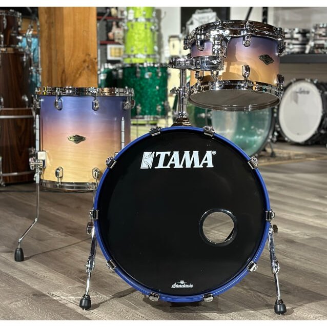 Used Tama Starclassic Walnut/Birch 3pc Drum Set Satin Purple Atmosphere Fade
