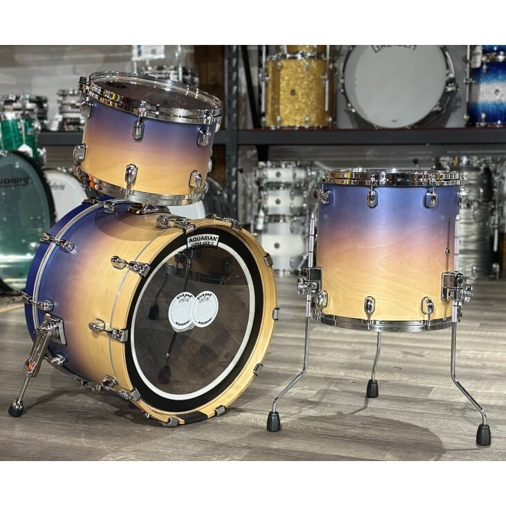 Used Tama Starclassic Walnut/Birch 3pc Drum Set Satin Purple Atmosphere Fade