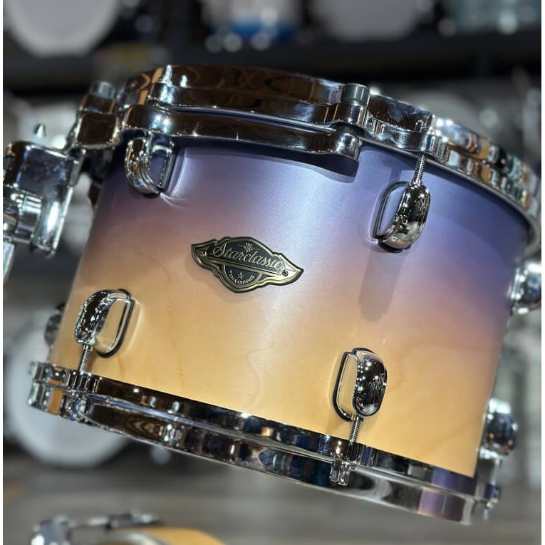 Used Tama Starclassic Walnut/Birch 3pc Drum Set Satin Purple Atmosphere Fade
