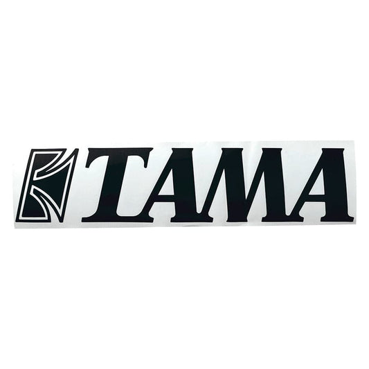 Tama TLS120BK Drum Head Logo Decal Black 2 3/8"x11"