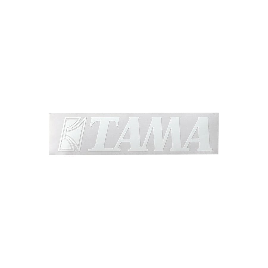 Tama TLS120WH Drum Head Logo Decal White 2 3/8"x11"