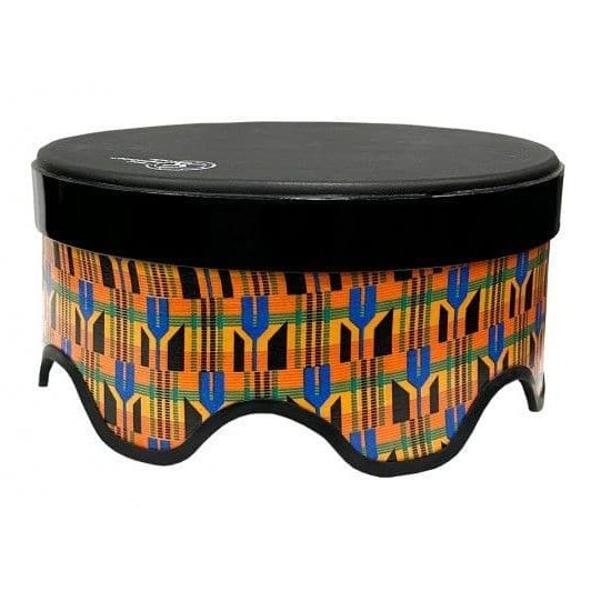 Toca Sympatico Gathering Drum 18x10 Kente Cloth w/Pretuned Synthetic Head