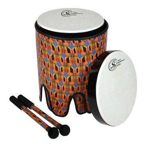 Toca Sympatico Nesting Tom Tom 14" Kente Cloth w/Pretuned Fiber Dot Head