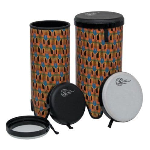 Toca Sympatico Tubadora 14" Kente Cloth w/Tunable Synthetic Leather Head