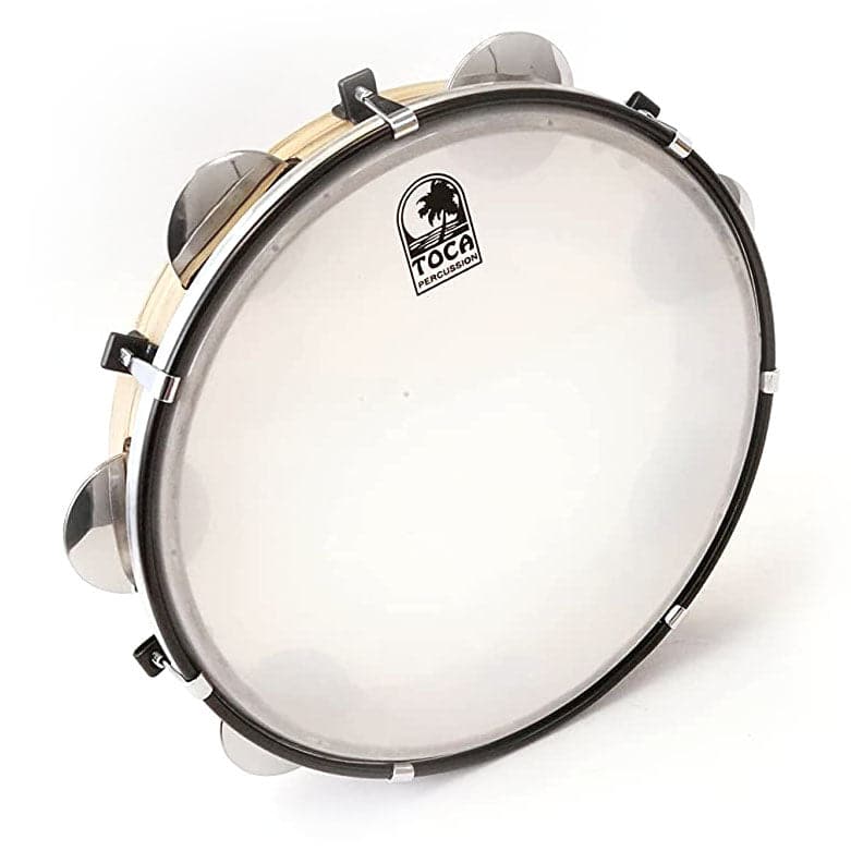 Toca 2ply Siam Oak Pandeiro 12" W/Chromed Steel Platinellas
