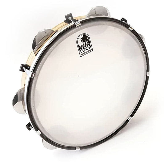 Toca 2ply Siam Oak Pandeiro 12" W/Chromed Steel Platinellas