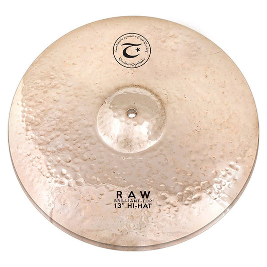 Turkish Raw Brilliant Hi Hat Cymbals 13"