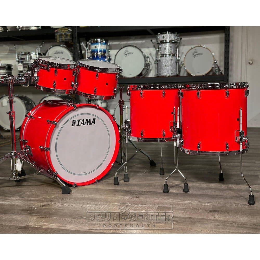 Tama Star Walnut 5pc Drum Set 22/10/12/14/16 Solid Candy Red