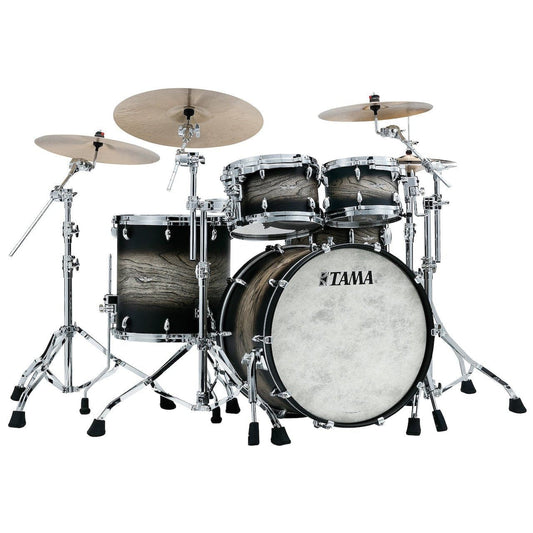 Tama TW42RZSASBJ Star Walnut 4pc Drum Set w/22bd Satin Black Japanese Sen Burst