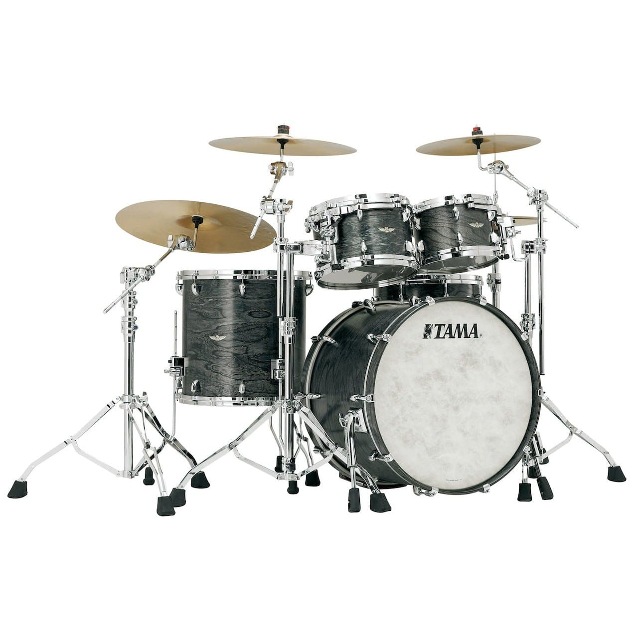 Tama TW42RZSASCS Star Walnut 4pc Drum Set w/22bd Satin Charcoal Japanese Sen