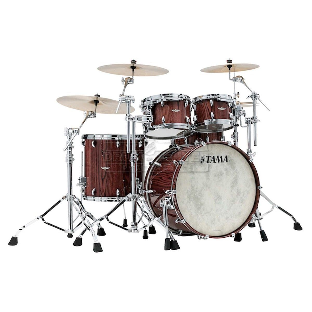 TAMAちゅーん Tama Star Walnut 4pc Drum Set w/22BD Cinnamon Japanese Chestnut
