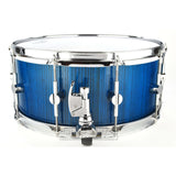 Unix Drums Stave Ash Snare Drum 14x7 Blue Gloss