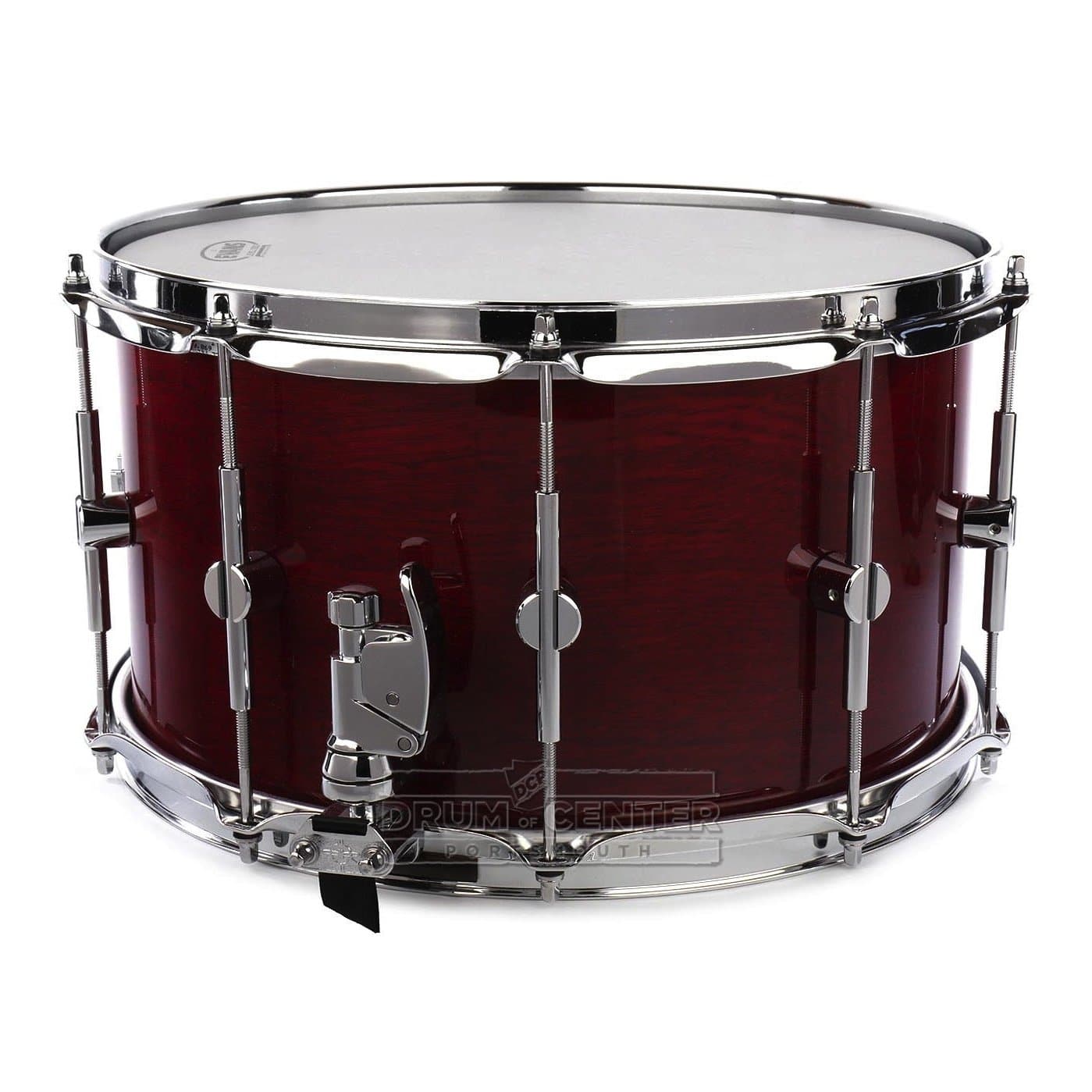 Unix Solid Ply Mahogany Snare Drum 14x8 Dark Red Gloss