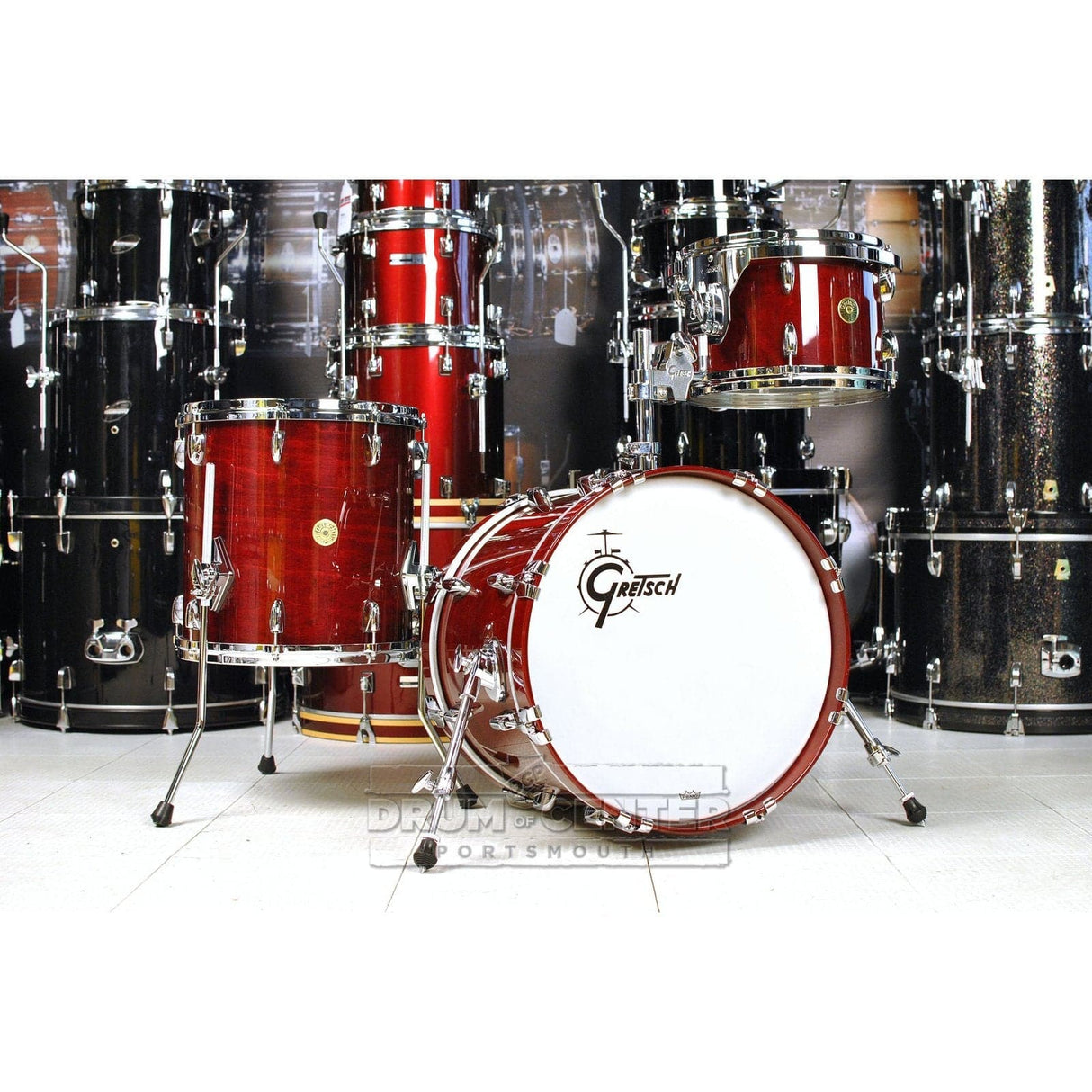 Gretsch USA Custom 3pc Jazz Drum Set Rosewood Gloss