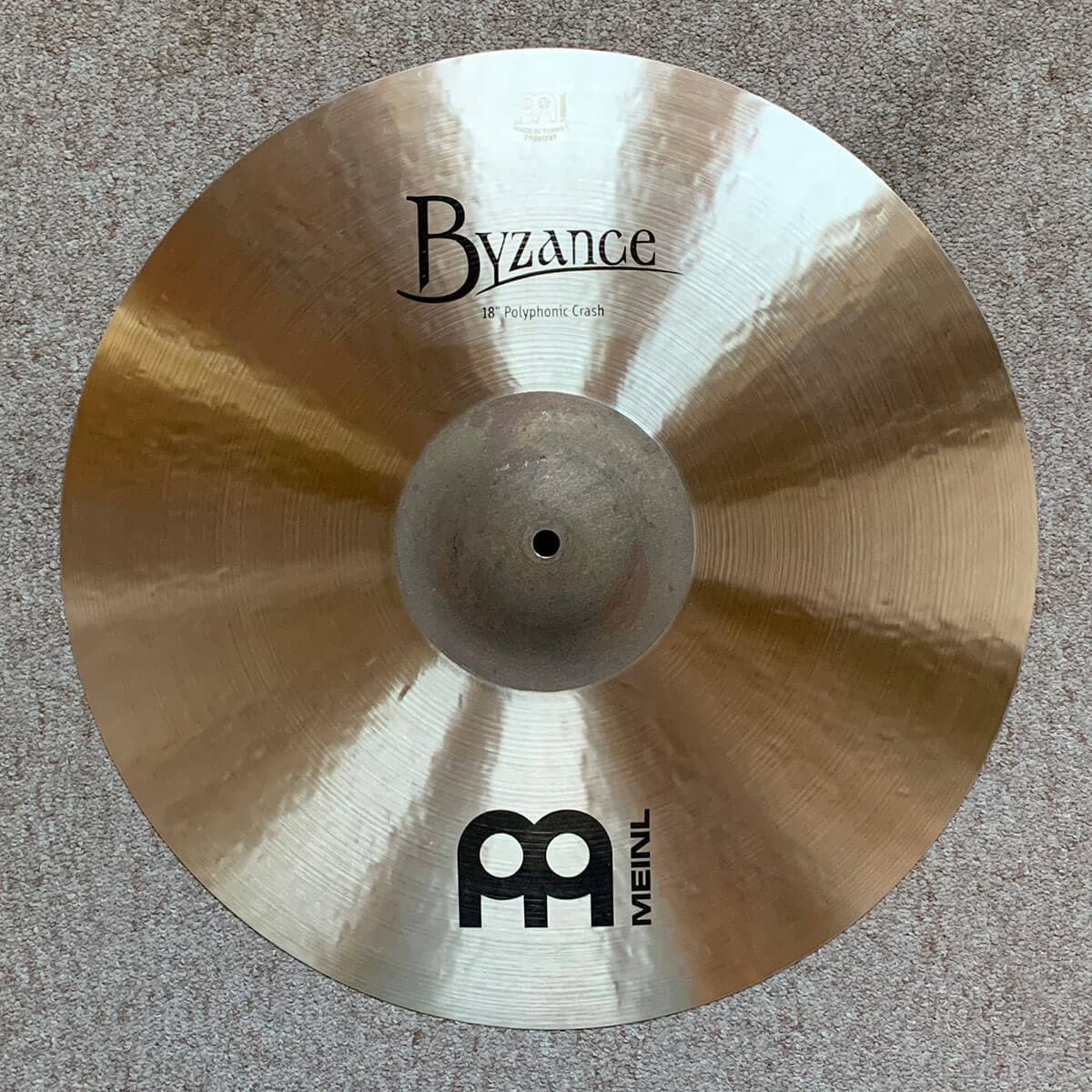 Used Meinl Byzance Traditional Polyphonic Crash Cymbal 18"
