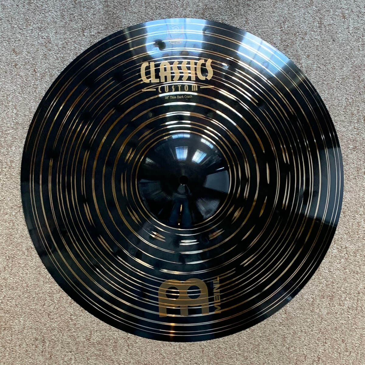 Used Meinl Classics Custom Dark Thin Crash Cymbal 18"