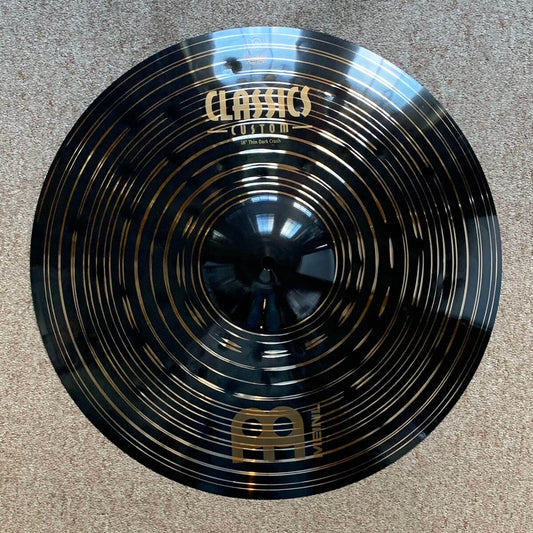 Used Meinl Classics Custom Dark Thin Crash Cymbal 18"